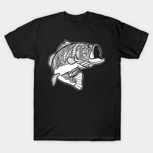 Bass Fish Tribal T-Shirt